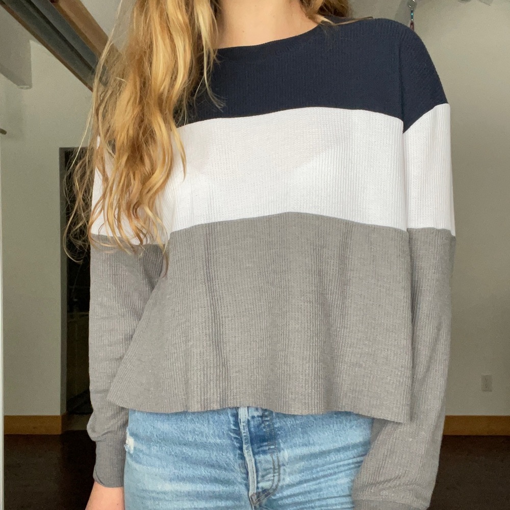 Hollister waffle texture long sleeve